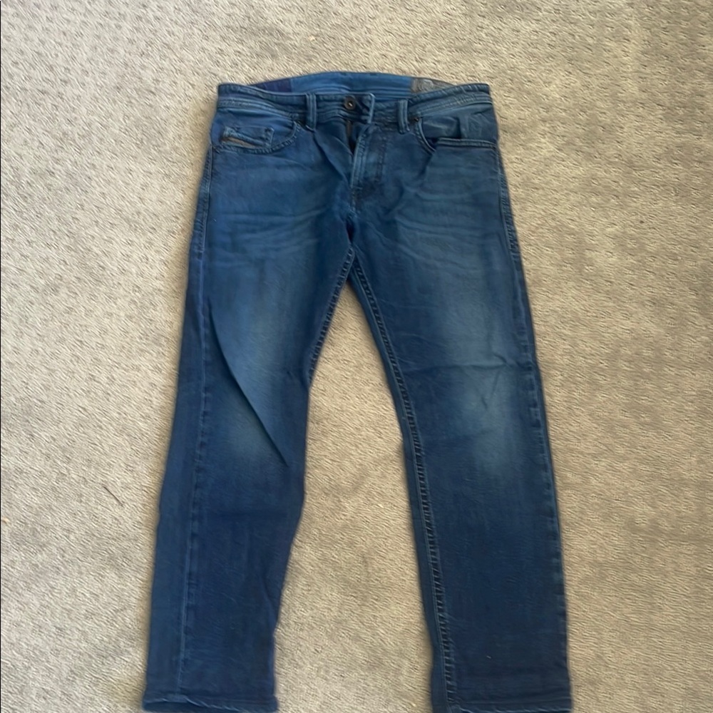 Diesel Thommer Men's Straight Blue Jeans